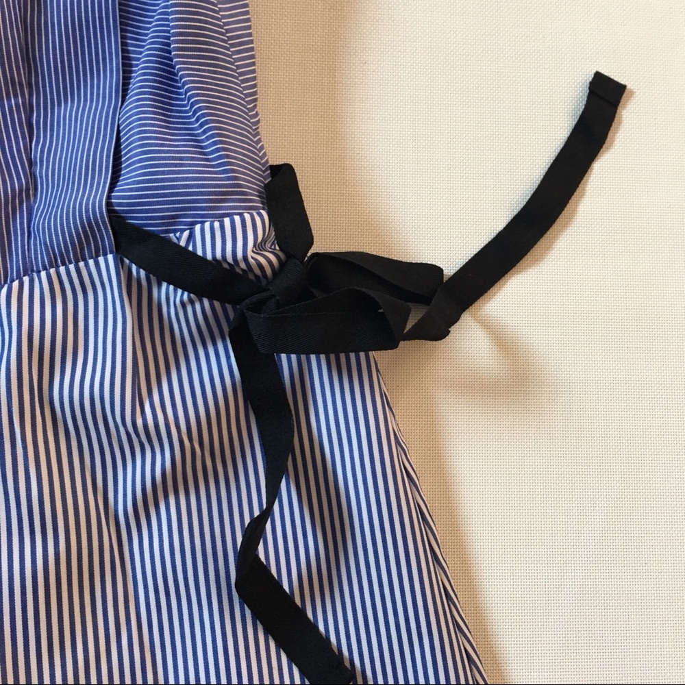 Bobeau XL dress mini blue stripes sleeveless - Picture 6 of 7